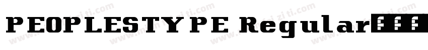 PEOPLESTYPE Regular字体转换